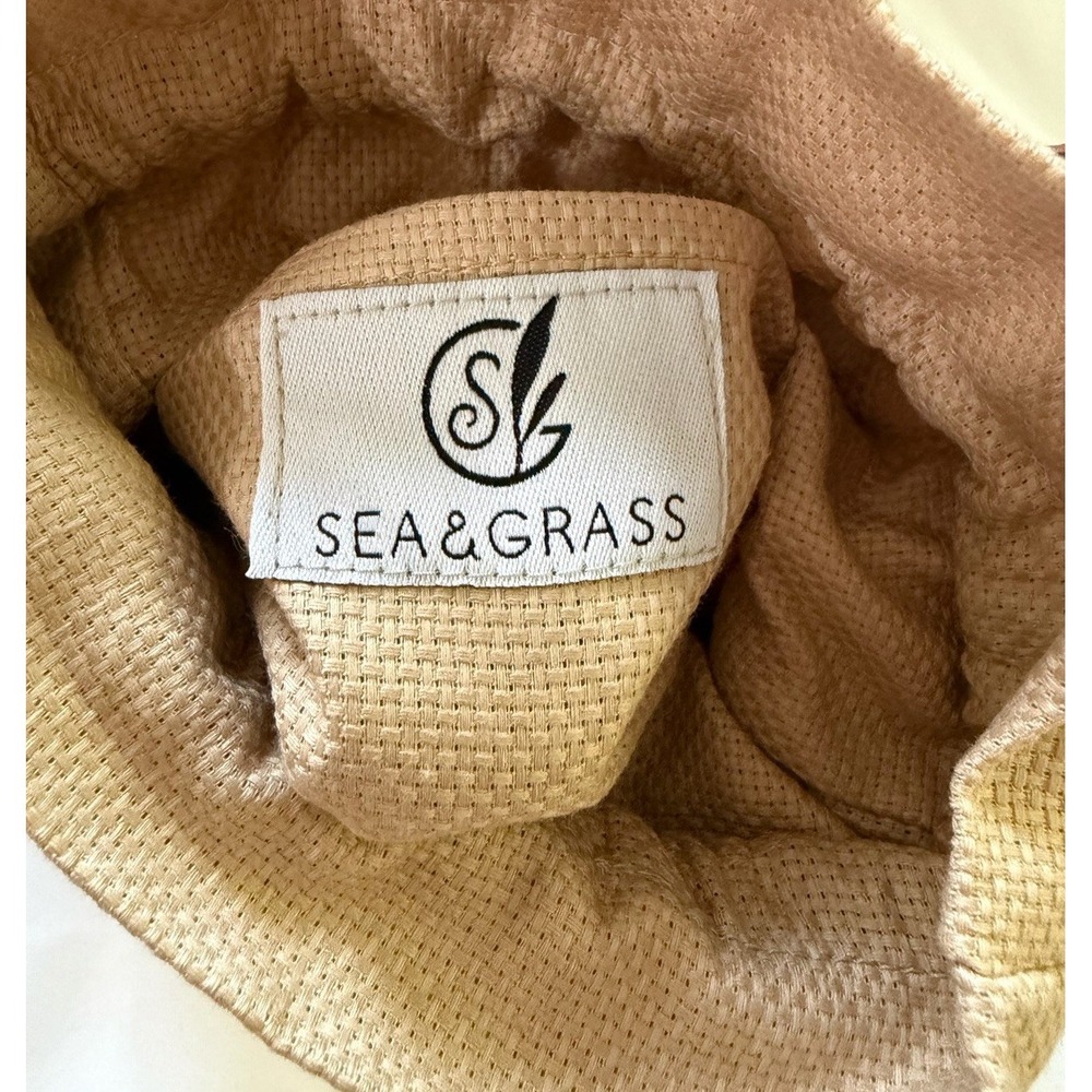 Sea and Grass Mini Straw Hyacinth Woven Tote Basket Small Mini Handbag Brown - Picture 12 of 16